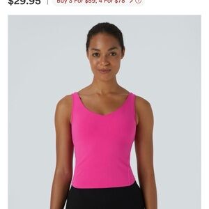 HALARA Bright Pink Tank Top